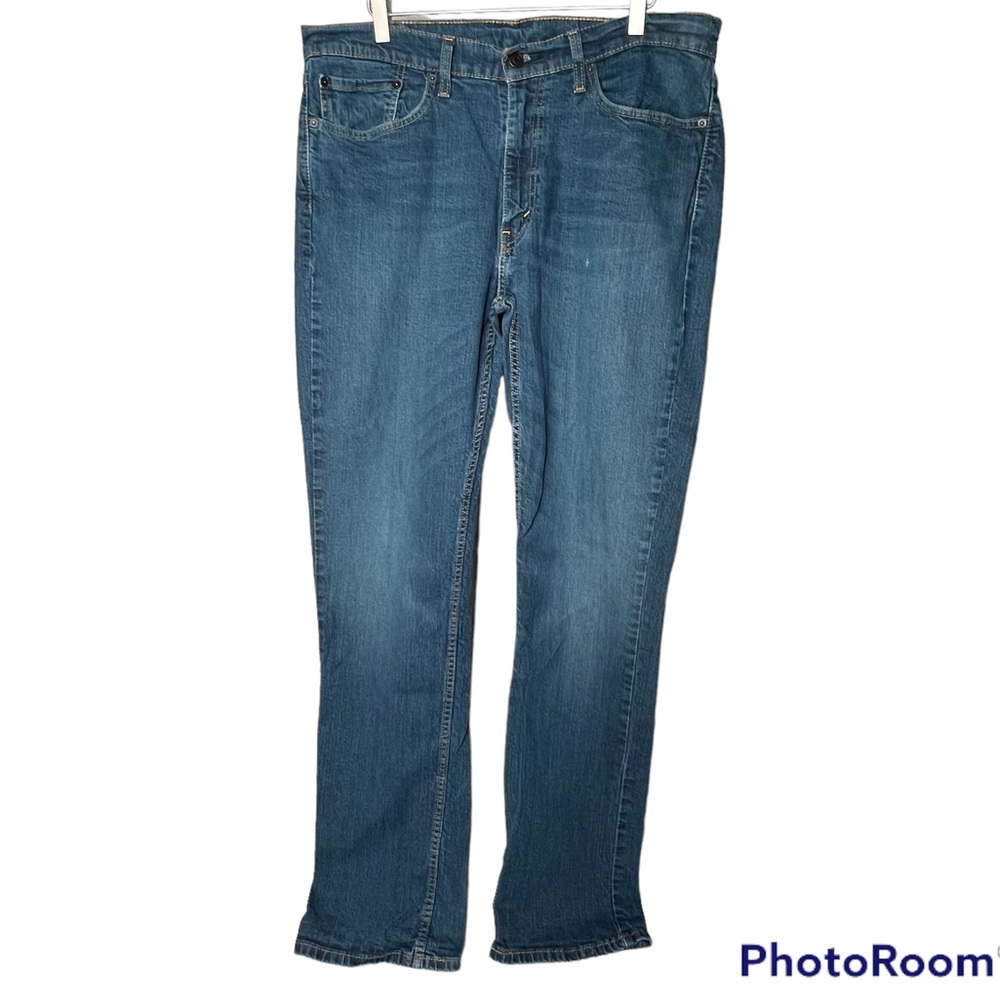 Men’s Levis 514 36x34 blue zip fly straight fit zip fly